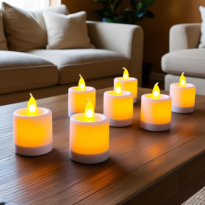 12x LED-Teelichter für stimmungsvolle Dekoration