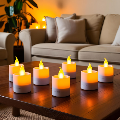 12x LED-Teelichter für stimmungsvolle Dekoration