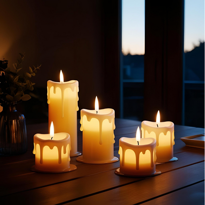 3x LED-Kerzen-Set „Wachslicht“