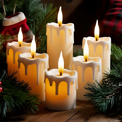 3x LED-Kerzen-Set „Wachslicht“